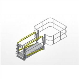 Hopfällbar trappa för lastning av portaler