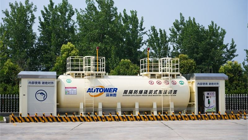 Flyttbar bensinstation