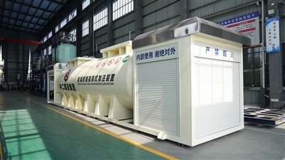 Dubbelväggig mobil tankstation